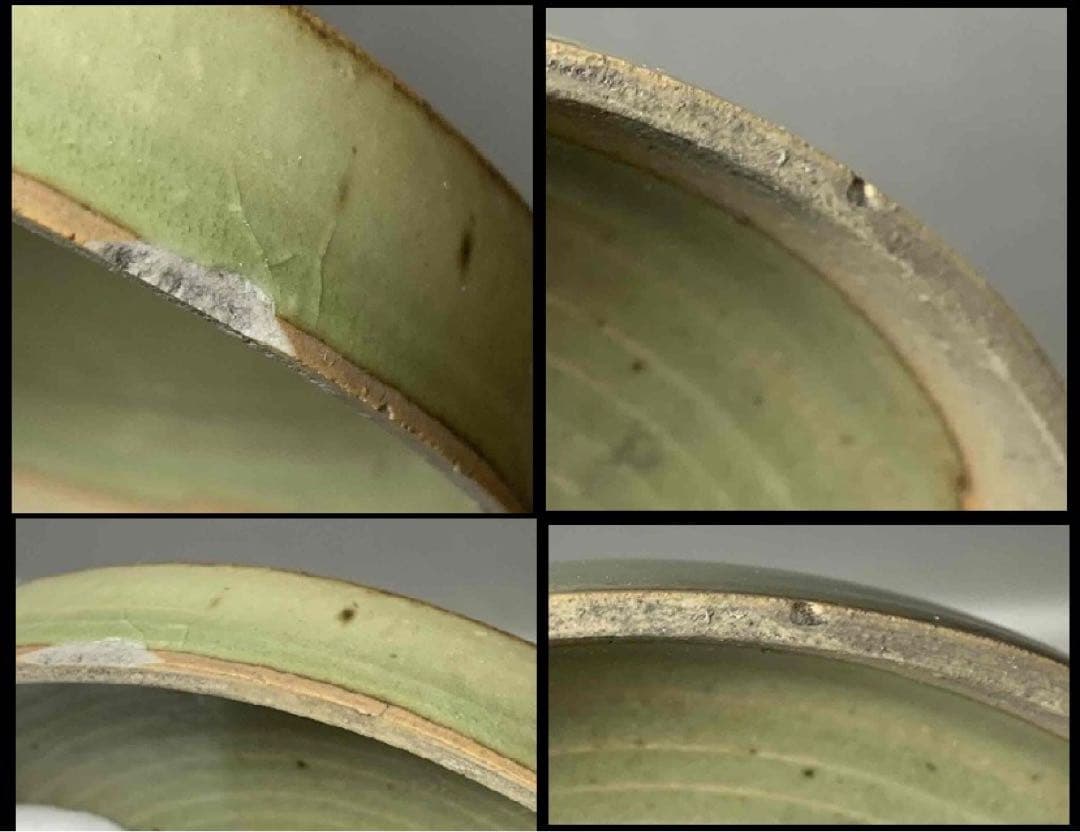 中国 刻草花図香合（印合)　f6230902