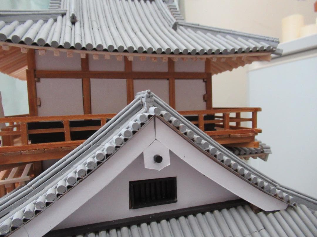【自作品】国宝犬山城構造模型　縮尺約１／５０　高さ約５５ｃｍ