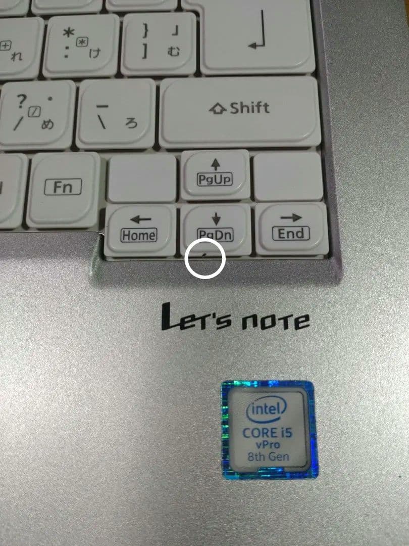 Panasonic Let's note 本体、ACアダプター付