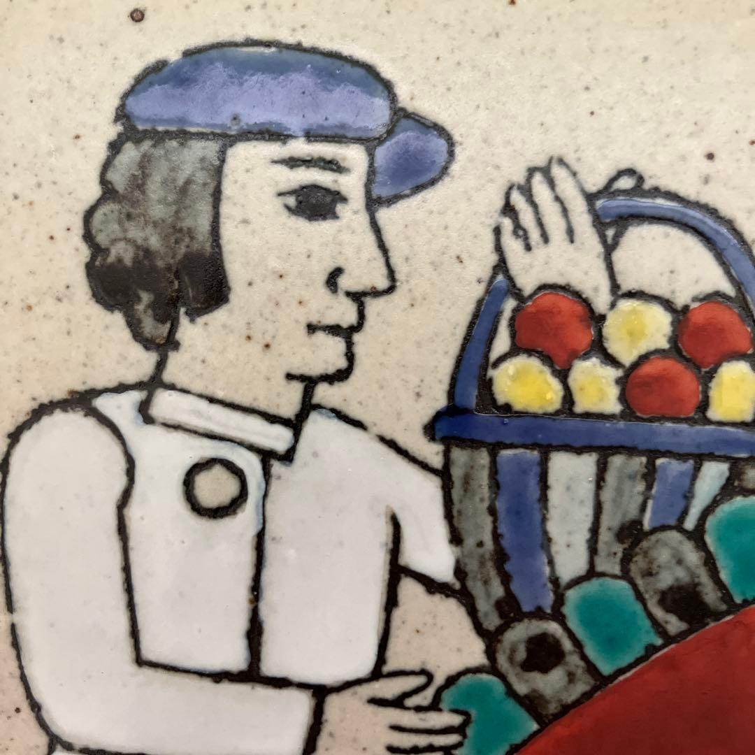 壁掛け　美濃焼　陶版画　陶版画　作家　所貞治さん　川崎千足さん　ロバ　ウマ