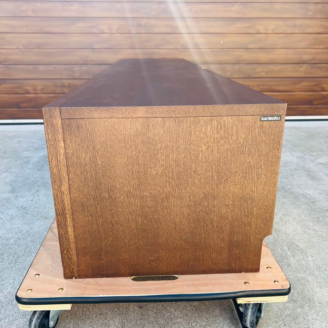 美品 カリモク テレビボード QU6717 ウォールナット