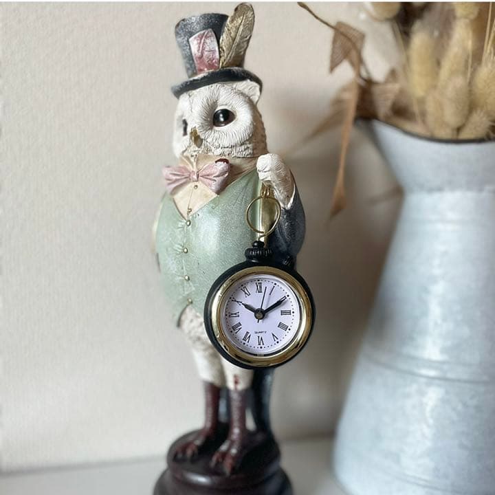 タキシードオウル タイムキーパー 実用的に◎ アンティーク風 時計 新品未使用