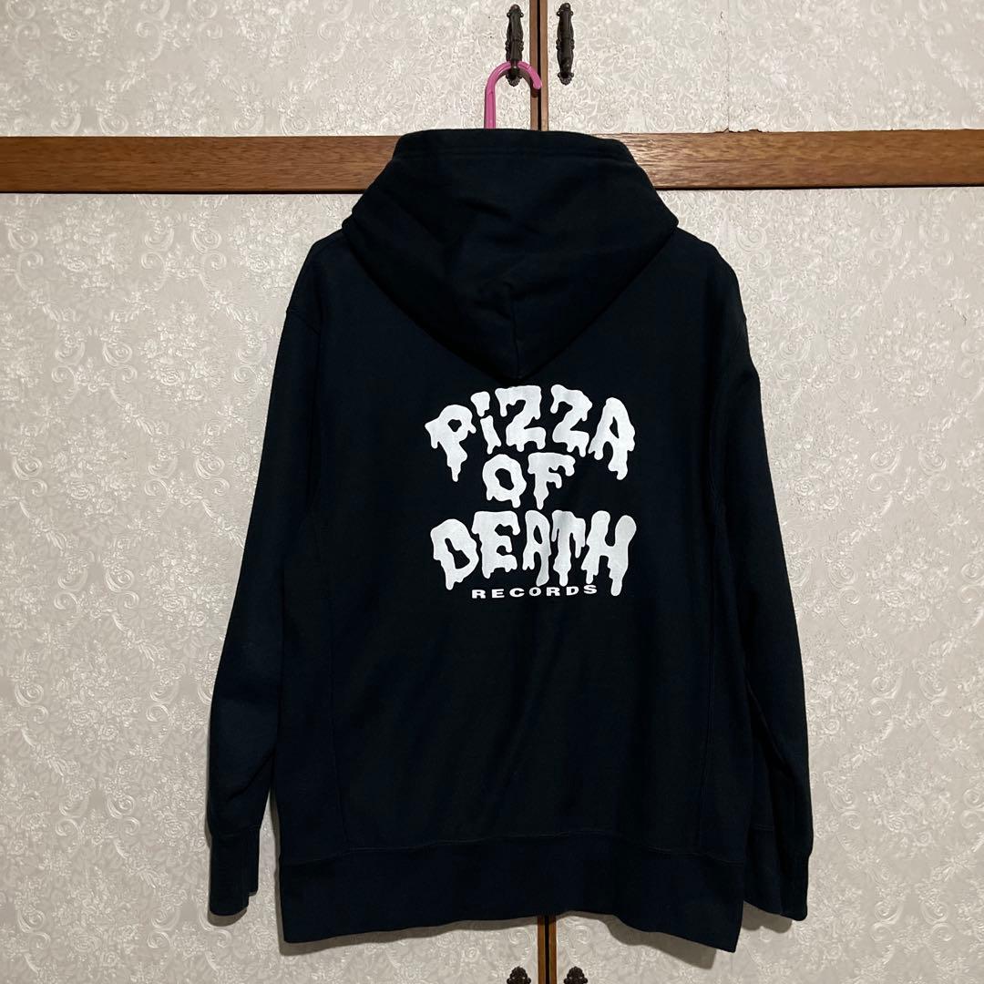 PIZZA OF DEATH ジップパーカー 黒L