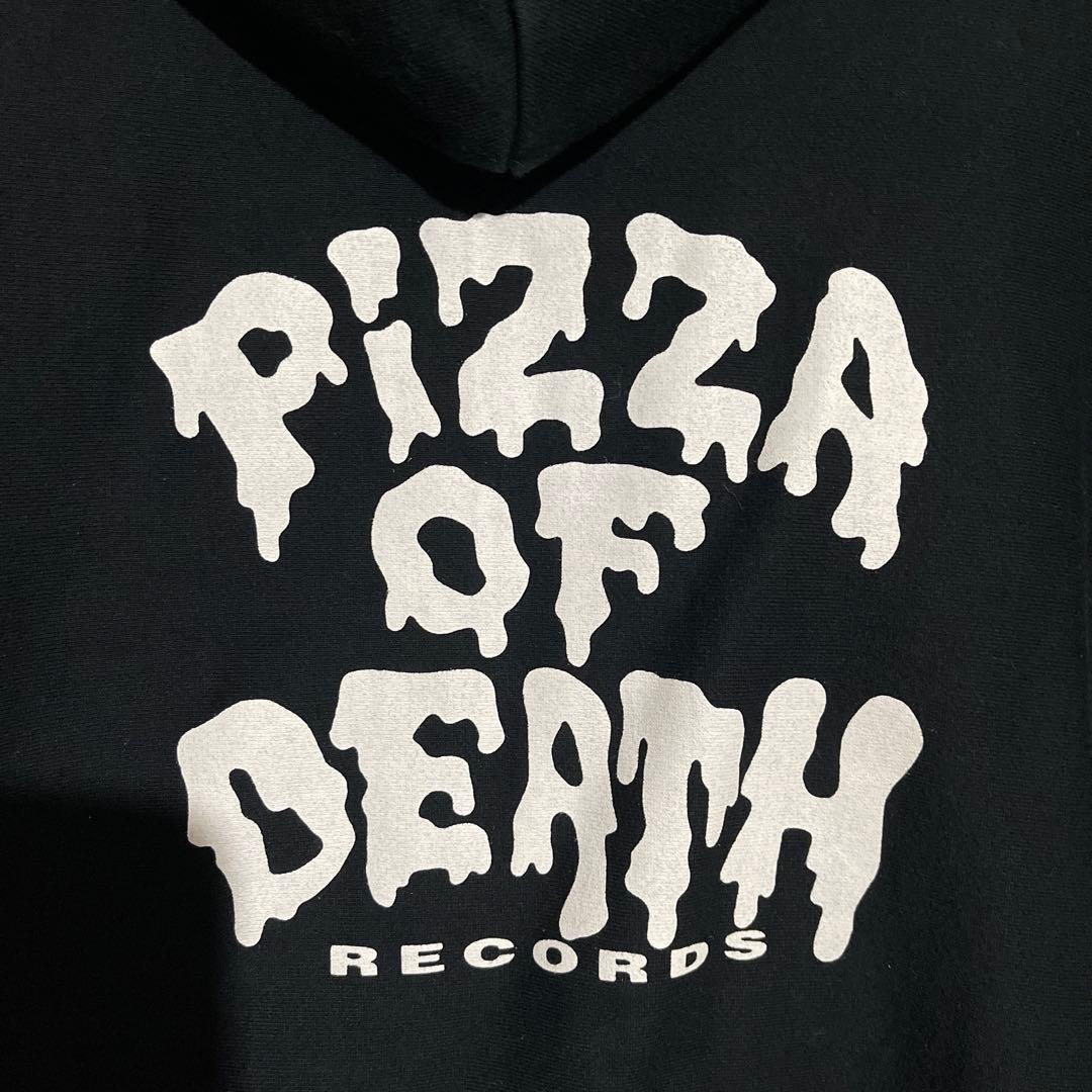 PIZZA OF DEATH ジップパーカー 黒L
