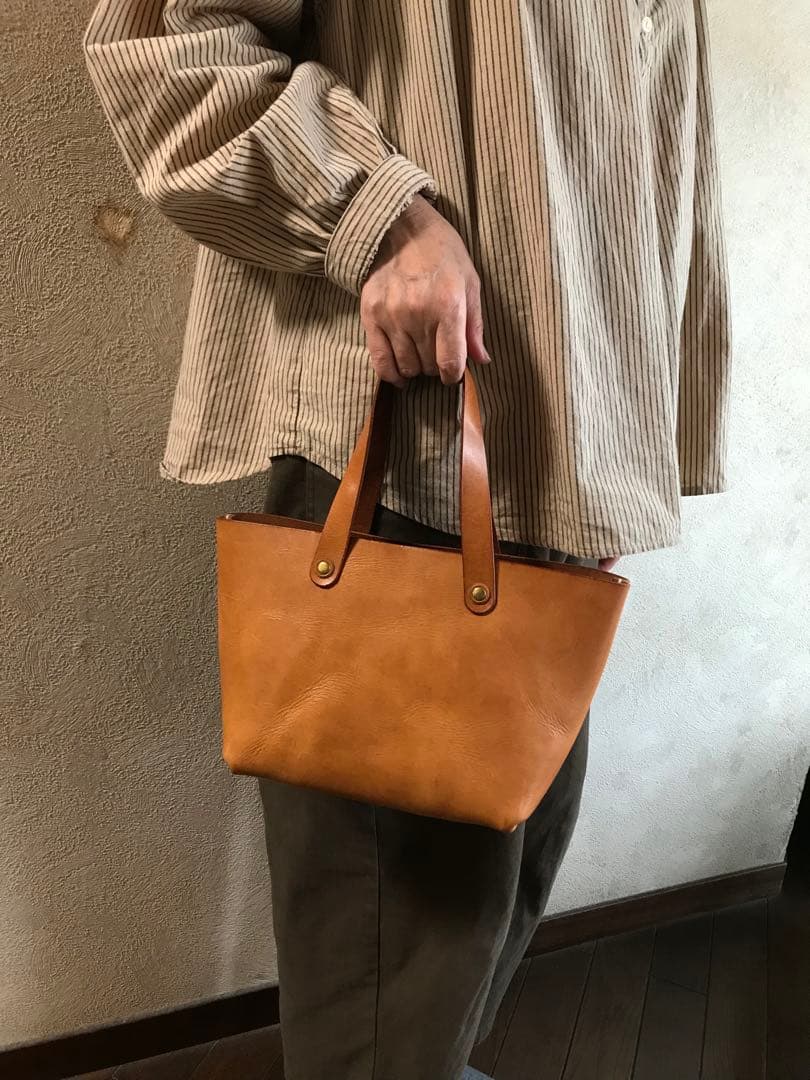 レザー　ハンドメイド　トートバッグ　NO.2