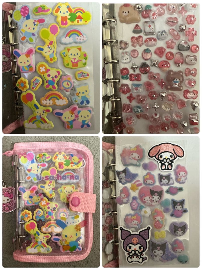 【完成品】サンリオ　日焼けキティ　シール帳