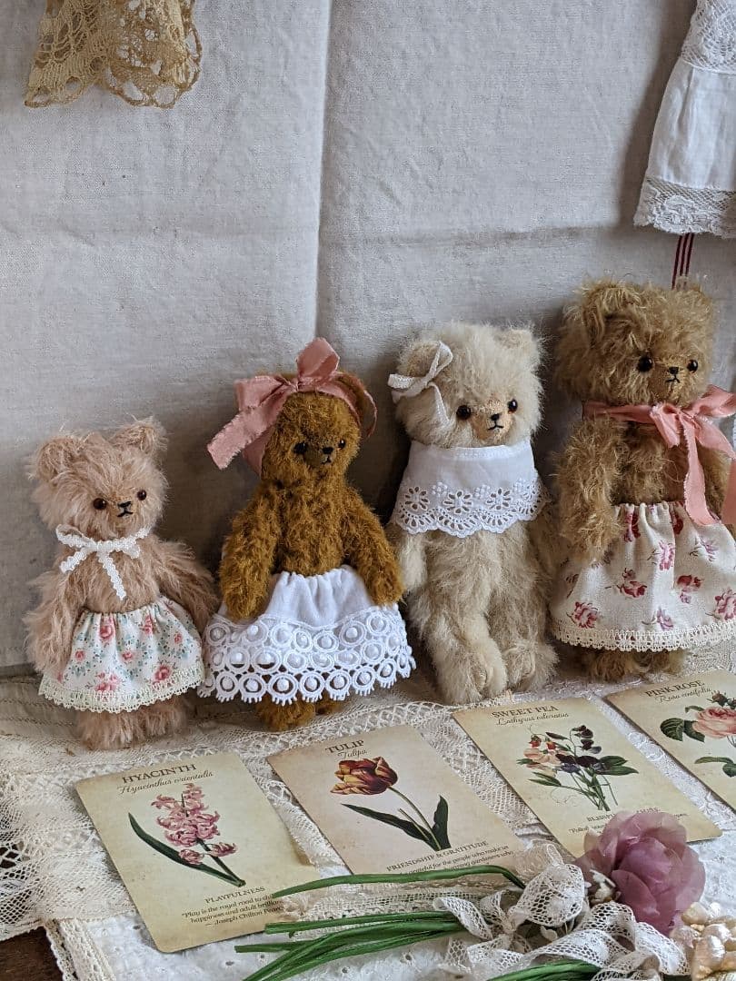 【f】小さいテディベア　16cm