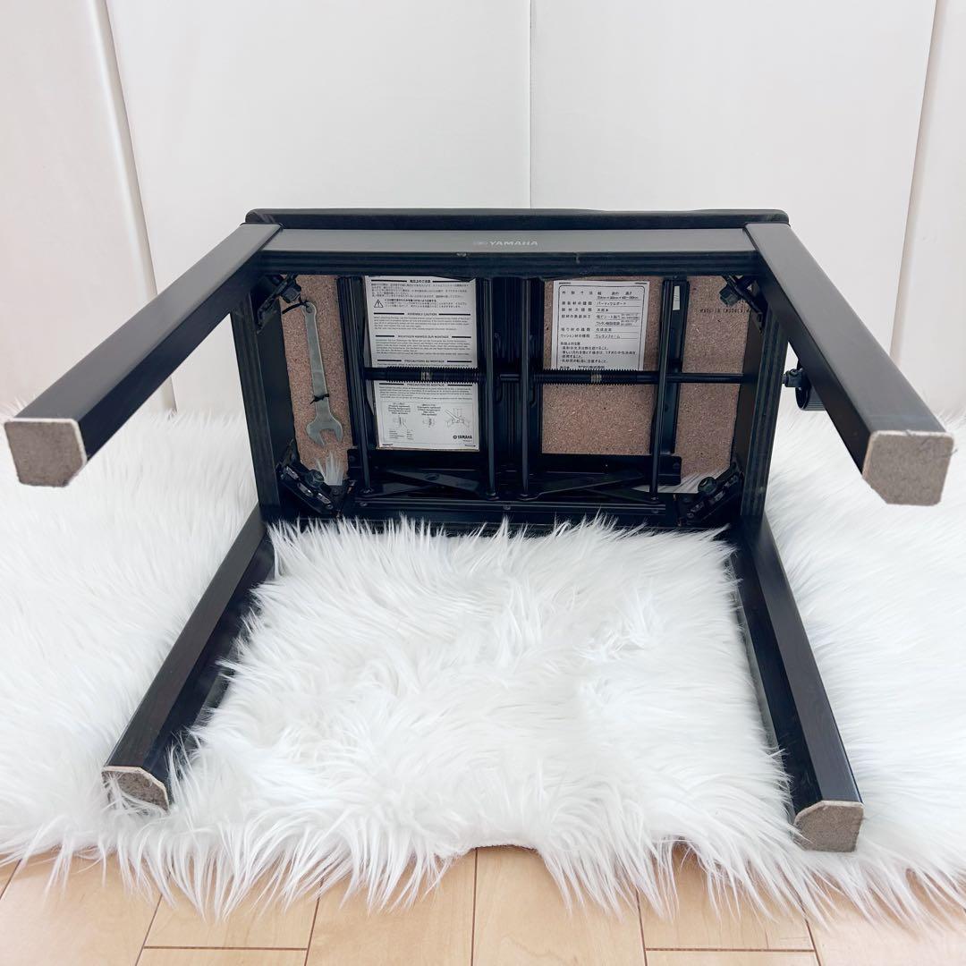 美品 YAMAHA ヤマハ ピアノ椅子 高低自在 BC ダークローズウッド