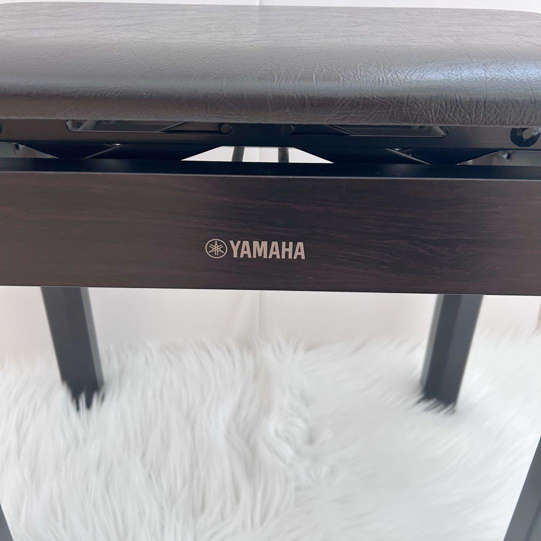 美品 YAMAHA ヤマハ ピアノ椅子 高低自在 BC ダークローズウッド