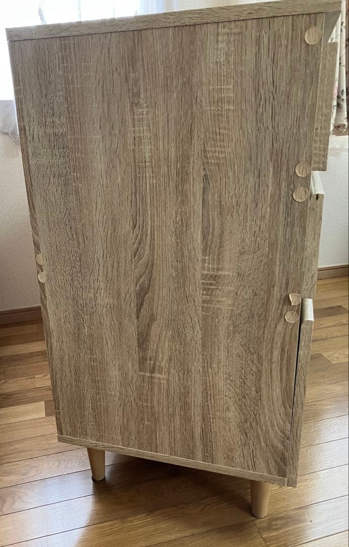 北欧風 チェスト 収納棚 木目 ナチュラル 90cm サイドボード 引き出し付き