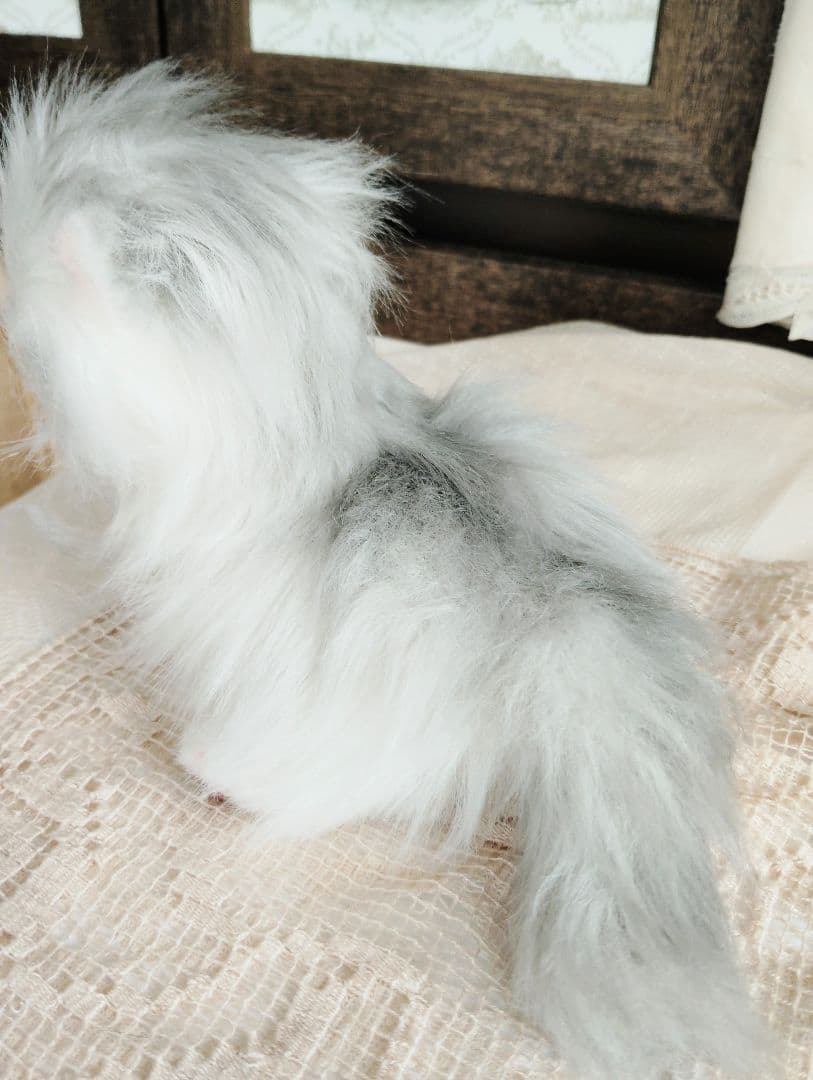 チンチラシルバー♡子猫のノノちゃん♡アートドール♡ぬいぐるみ♡