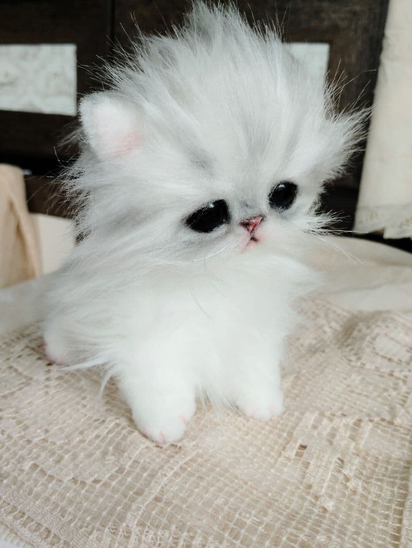 チンチラシルバー♡子猫のノノちゃん♡アートドール♡ぬいぐるみ♡