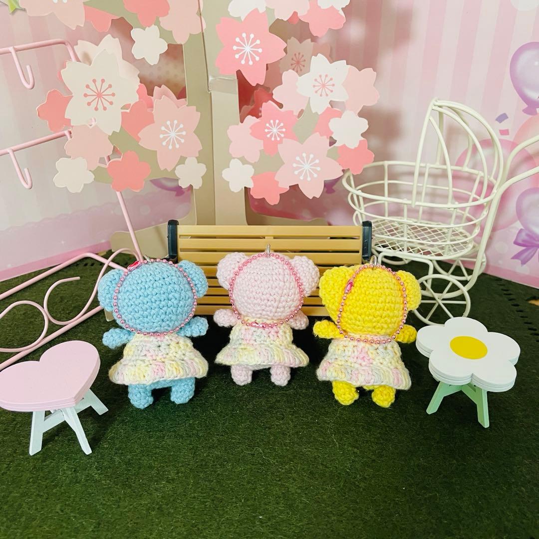 3つ子ちゃん♡・くまちゃん・あみぐるみ