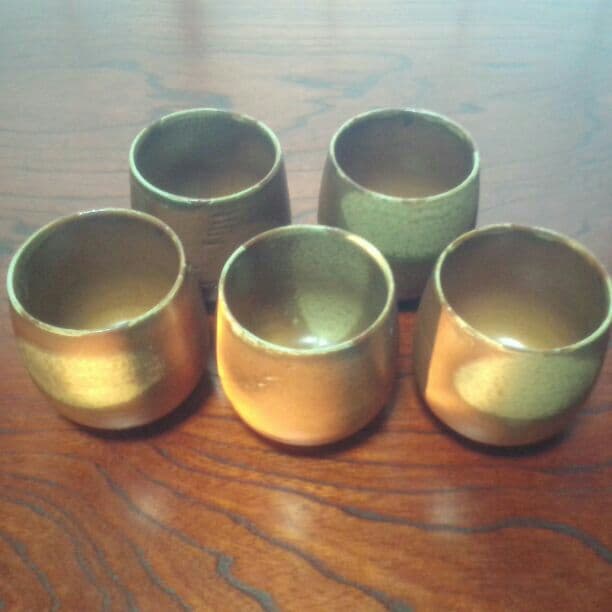 骨董・光昭作-湯呑み５客セット・希少価値ありか!?