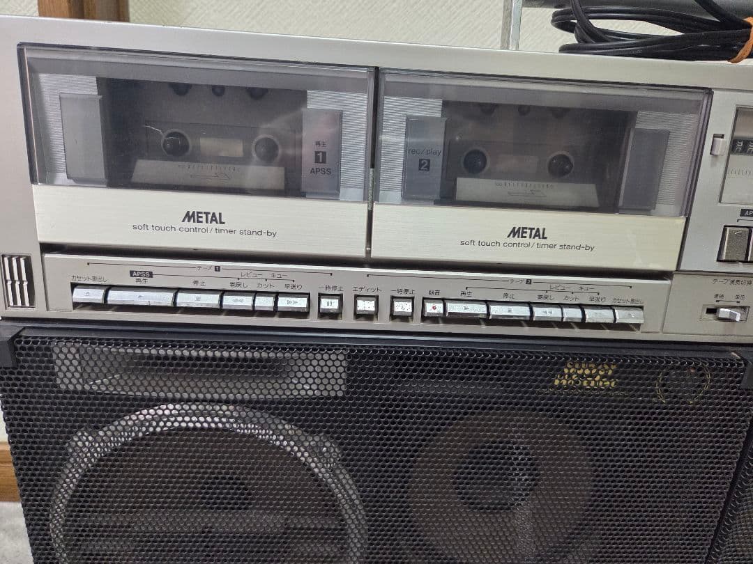 SHARP GF-909 ラジカセ FM/AM　 コンセント付き 通電確認済
