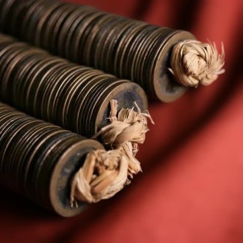 M0E 古銭 寛永通寳 約300枚 文銭 寛永通宝 まとめ売り 縄差し