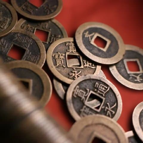 M0E 古銭 寛永通寳 約300枚 文銭 寛永通宝 まとめ売り 縄差し