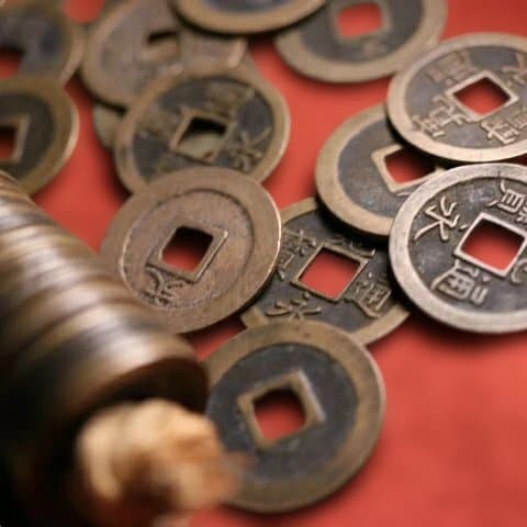 M0E 古銭 寛永通寳 約300枚 文銭 寛永通宝 まとめ売り 縄差し