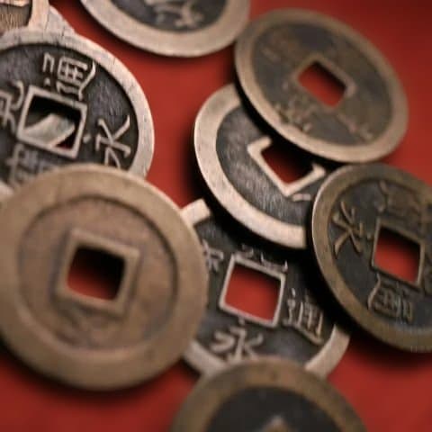 M0E 古銭 寛永通寳 約300枚 文銭 寛永通宝 まとめ売り 縄差し