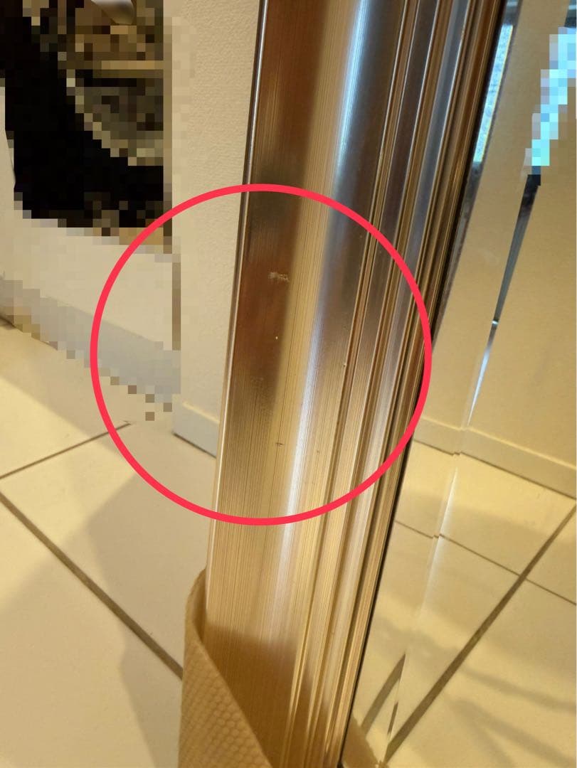 【送料込】アンティーク調　全身鏡　姿見　ミラー　壁掛け