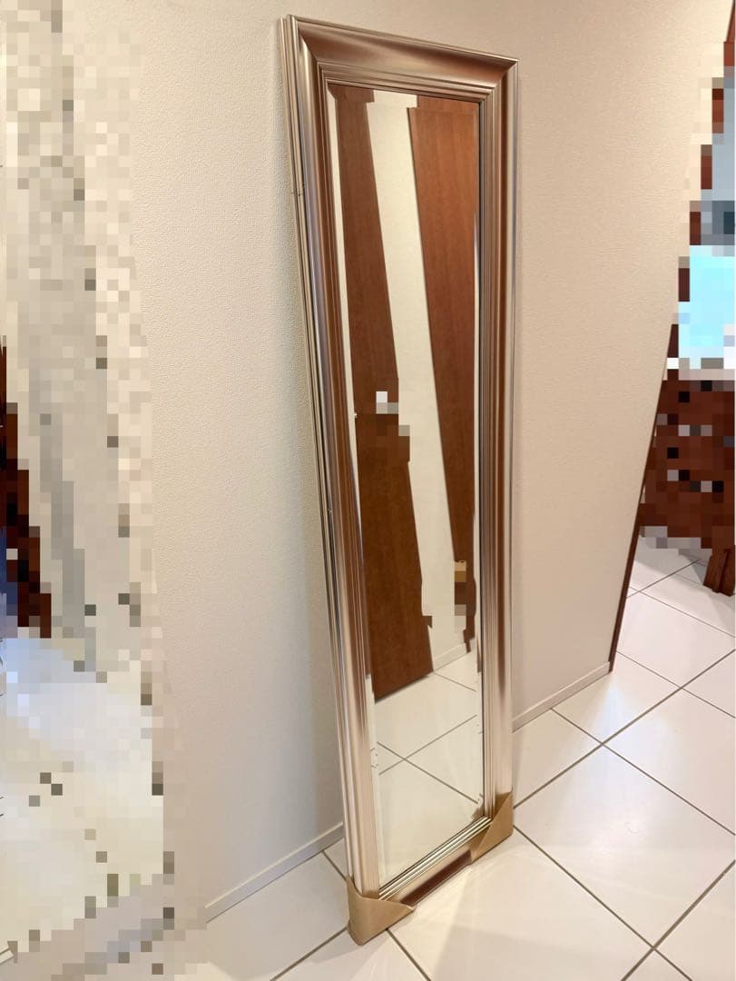 【送料込】アンティーク調　全身鏡　姿見　ミラー　壁掛け