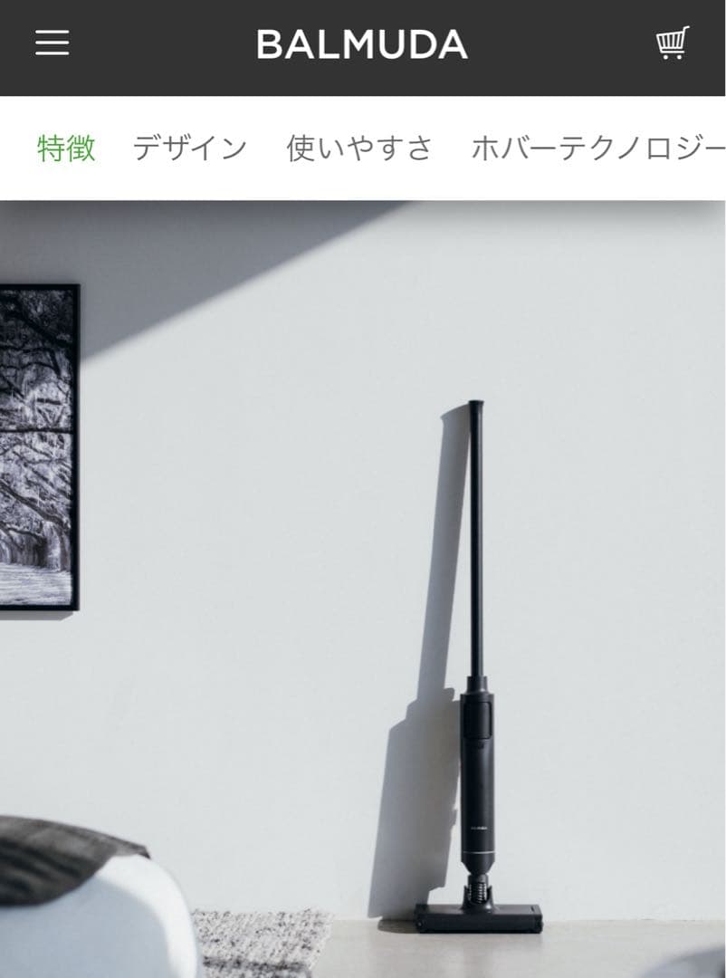 BALMUDA The Cleaner Lite ブラック 2022年製　掃除機