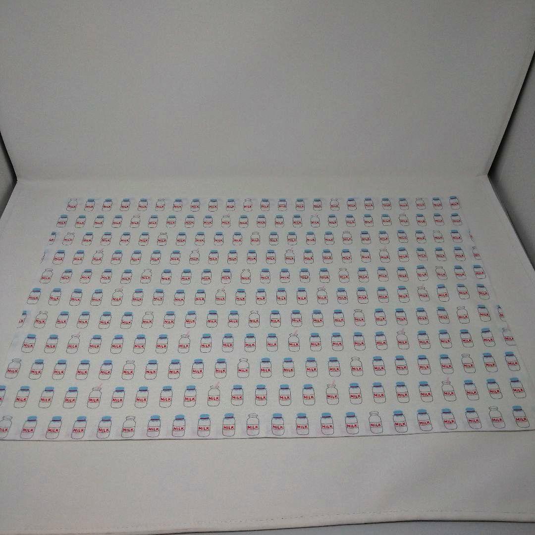 小学生用ランチョンマット・巾着袋　ハンドメイド　MILK瓶