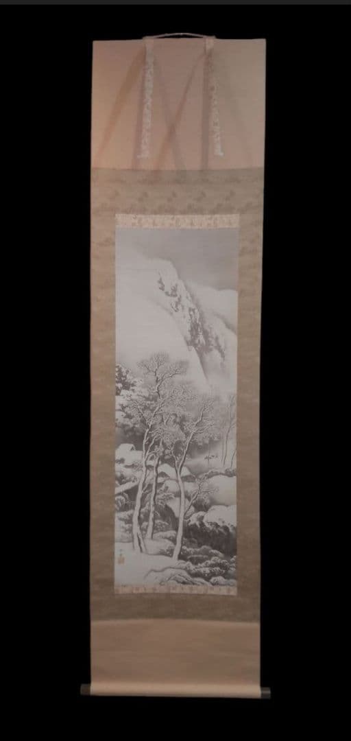82Z287日本画掛軸 絵画 玉堂 掛け軸 茶掛け 骨董