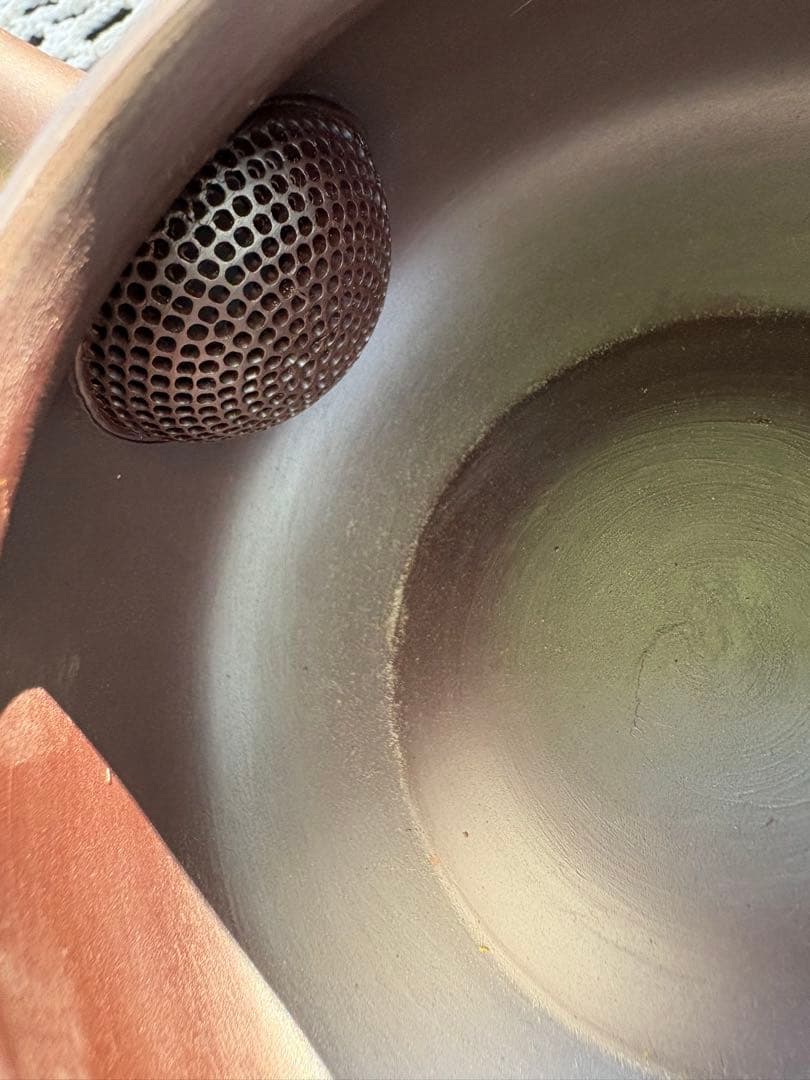 萬古焼 無形文化財 清水醉月 急須 在銘 清泉　 酔月 窯印 煎茶道具 紫泥