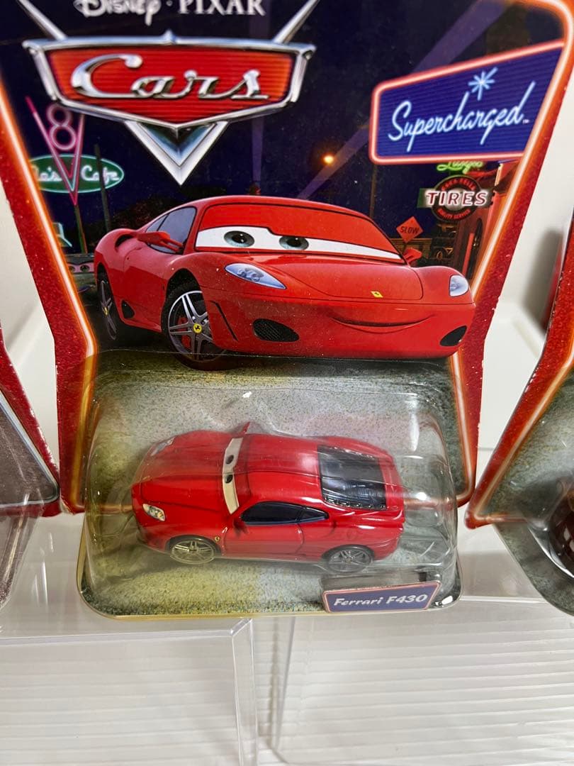 カーズ、ミニカー、マテル、フェラーリF430、チックヒックス、メーター
