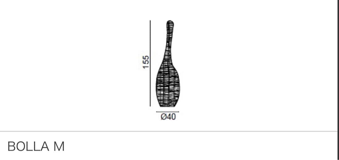GERVASONI ジェルバゾーニ BOLLA M ラタン フロアーランプ