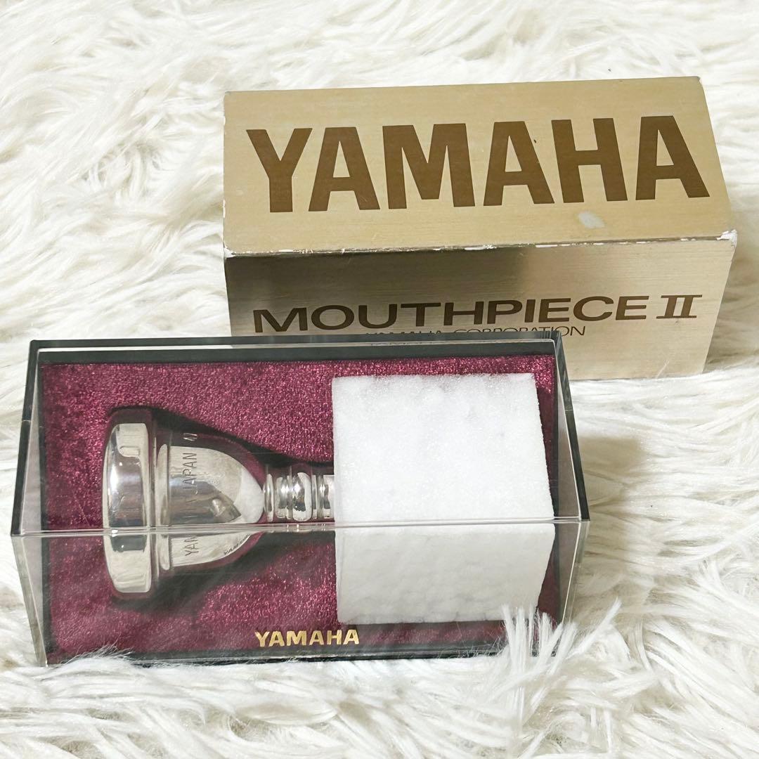 【美品】ヤマハ トロンボーン マウスピース 47M 細管 銀メッキ 箱ケース付き