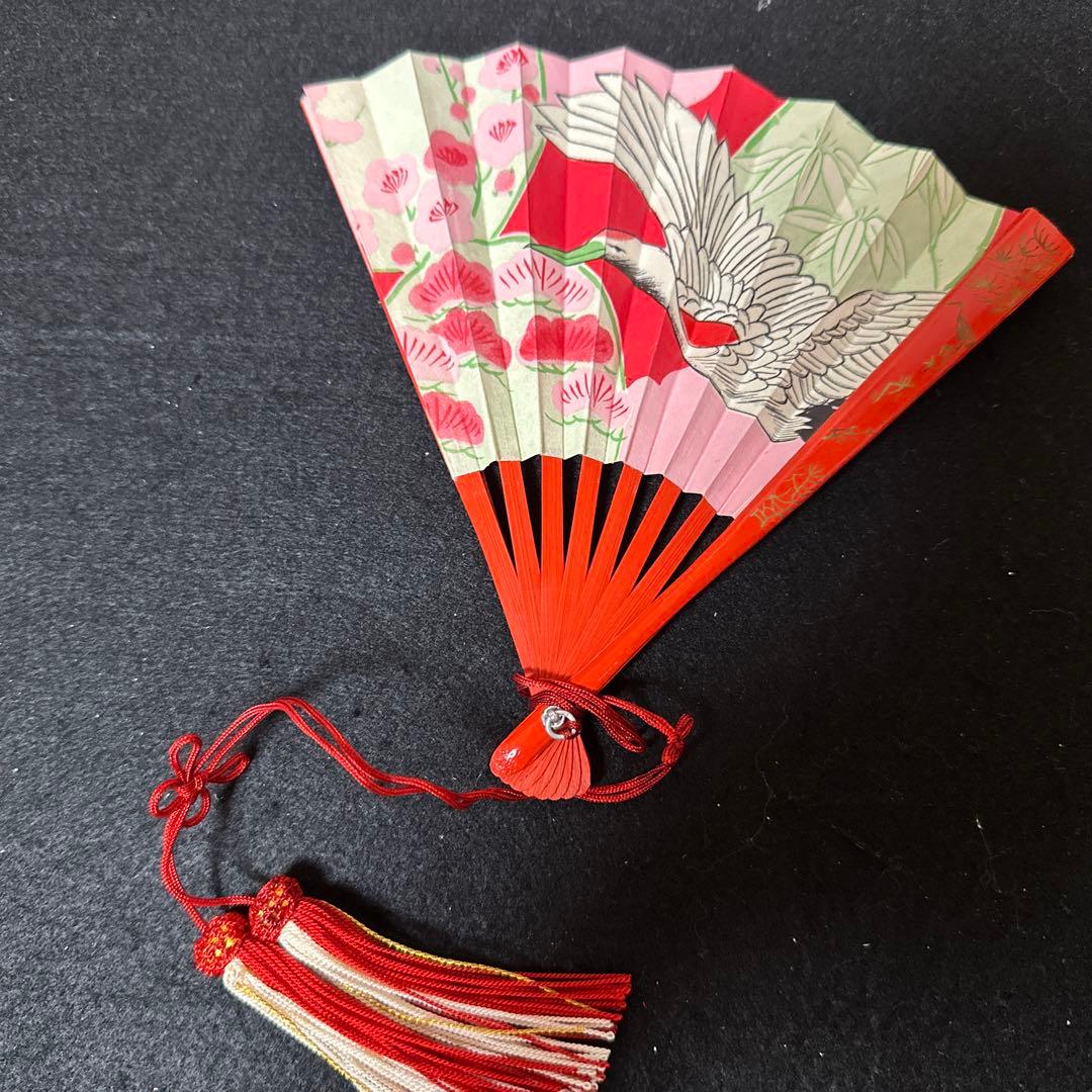 七五三7歳草履、バック、筥迫、帯締め、帯揚げ、末廣、 ビラカン、しごき8点セット