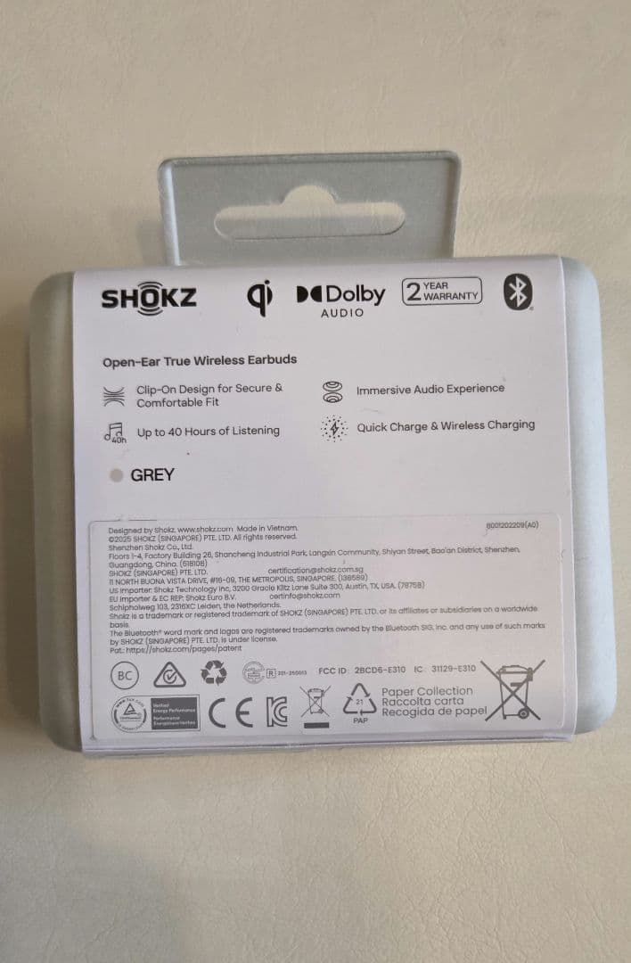 新品未使用 SHOKZ OpenDots ONE グレー