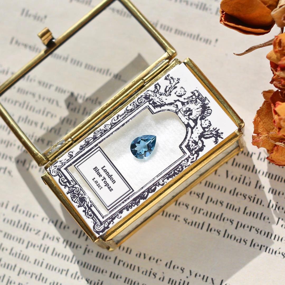 ロンドンブルートパーズ 1.02ct ルース オリジナル 宝石 天然石