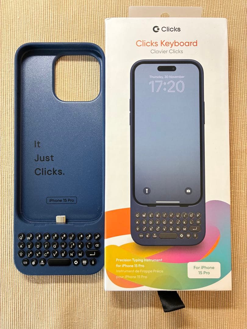 iPhoneアクセサリー Clicks Keyboard for iPhone 15 Pro