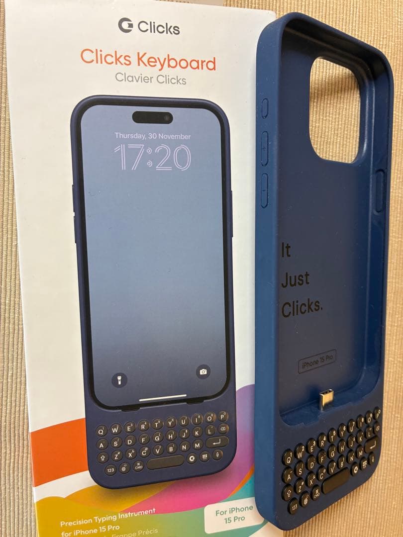 iPhoneアクセサリー Clicks Keyboard for iPhone 15 Pro