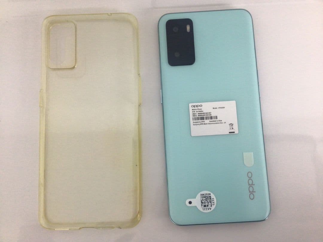 OPPO スマートフォン 64 GB ミントグリーン ケース付き
