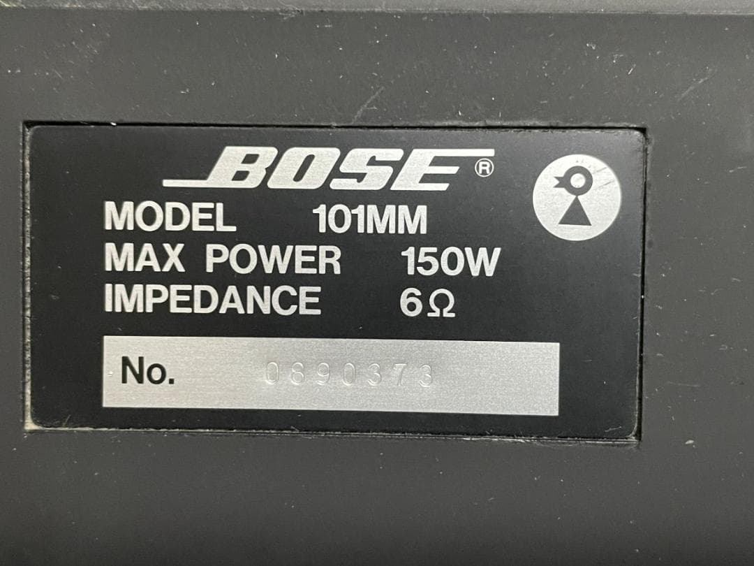 BOSE 101MM 連番ペア ブラック + 純正ブラケットGCW-4