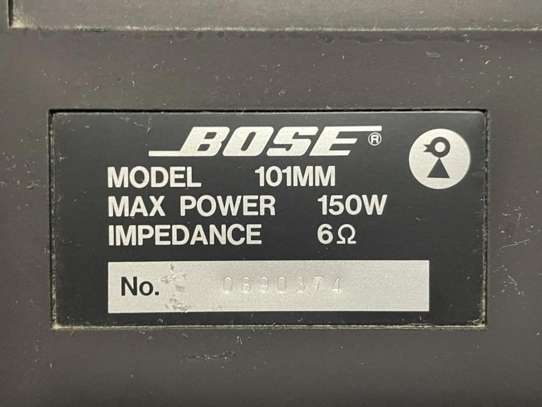 BOSE 101MM 連番ペア ブラック + 純正ブラケットGCW-4