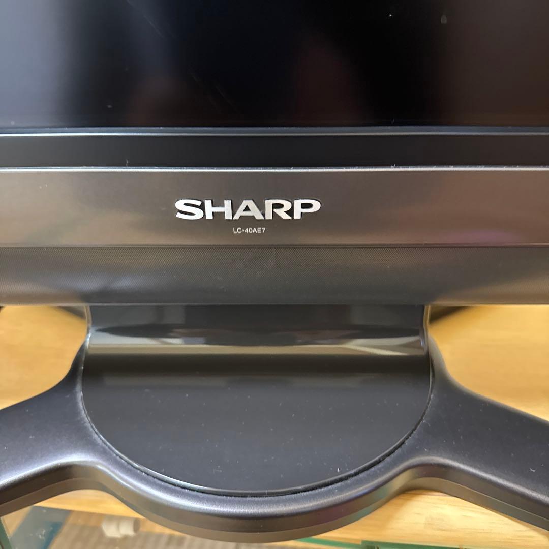 SHARP LC-40AE7 40インチ液晶テレビ　リモコン付き
