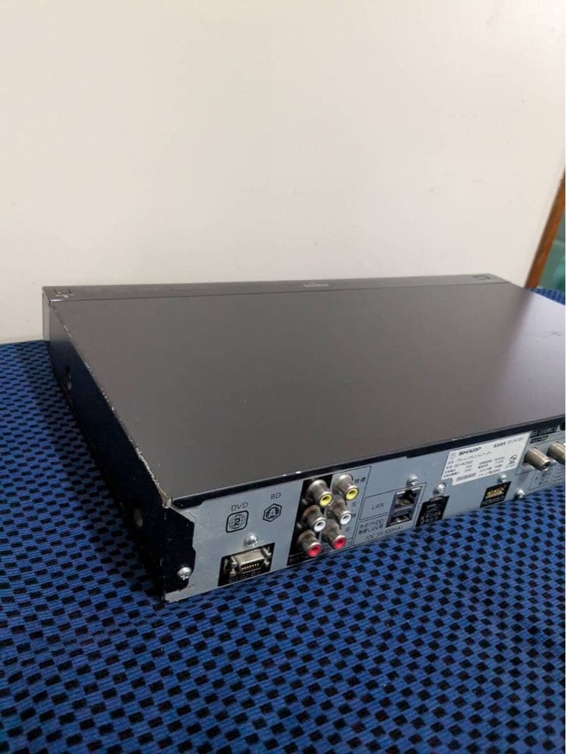 SHARP ブルーレイレコーダー リモコン付き 2TB