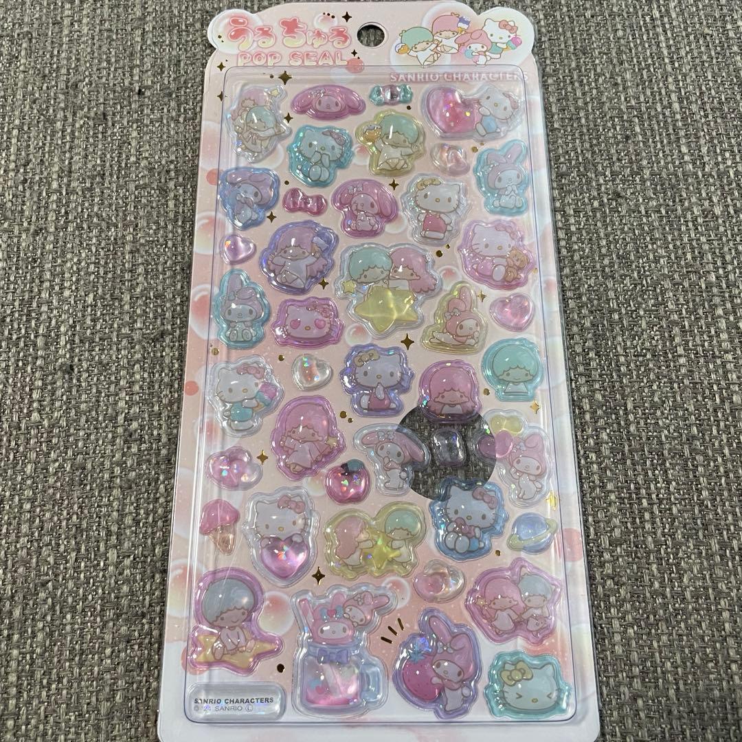 (*)様 うるちゅるポップシール　サンリオベビー　プリン　シナモン　日焼けキティ