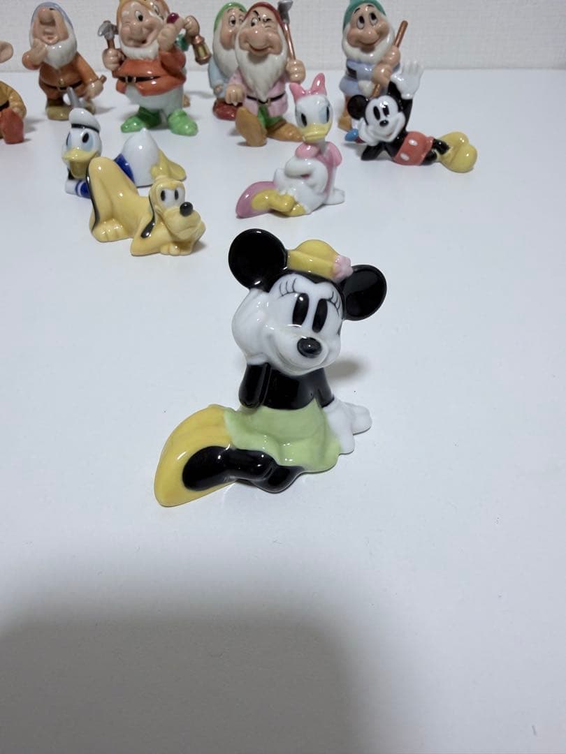 ディズニー 陶器 レトロ レア七人の小人 フィギュア 12体セット
