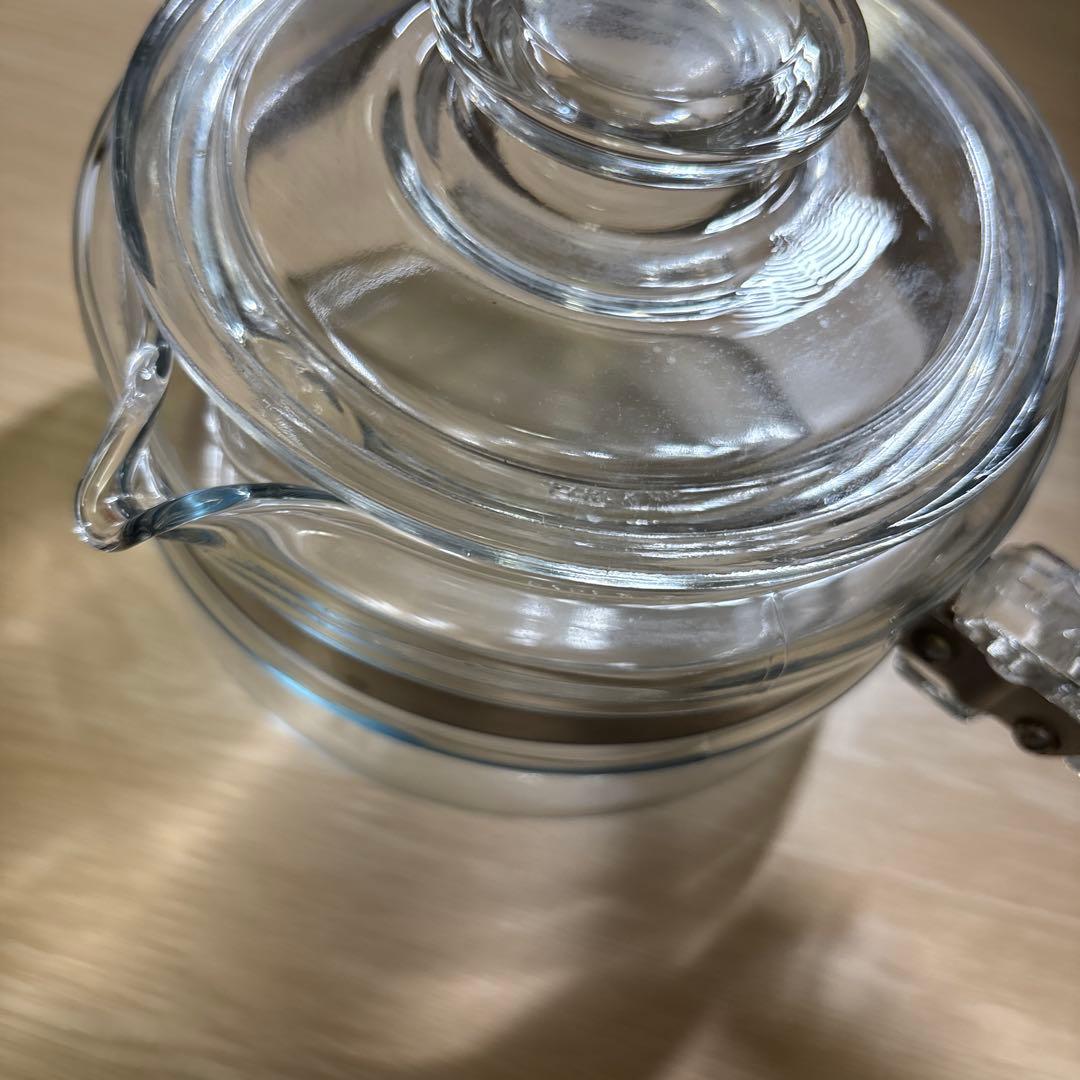 オールド　パイレックス　片手鍋　耐熱ガラス　ビンテージ　アメリカ製