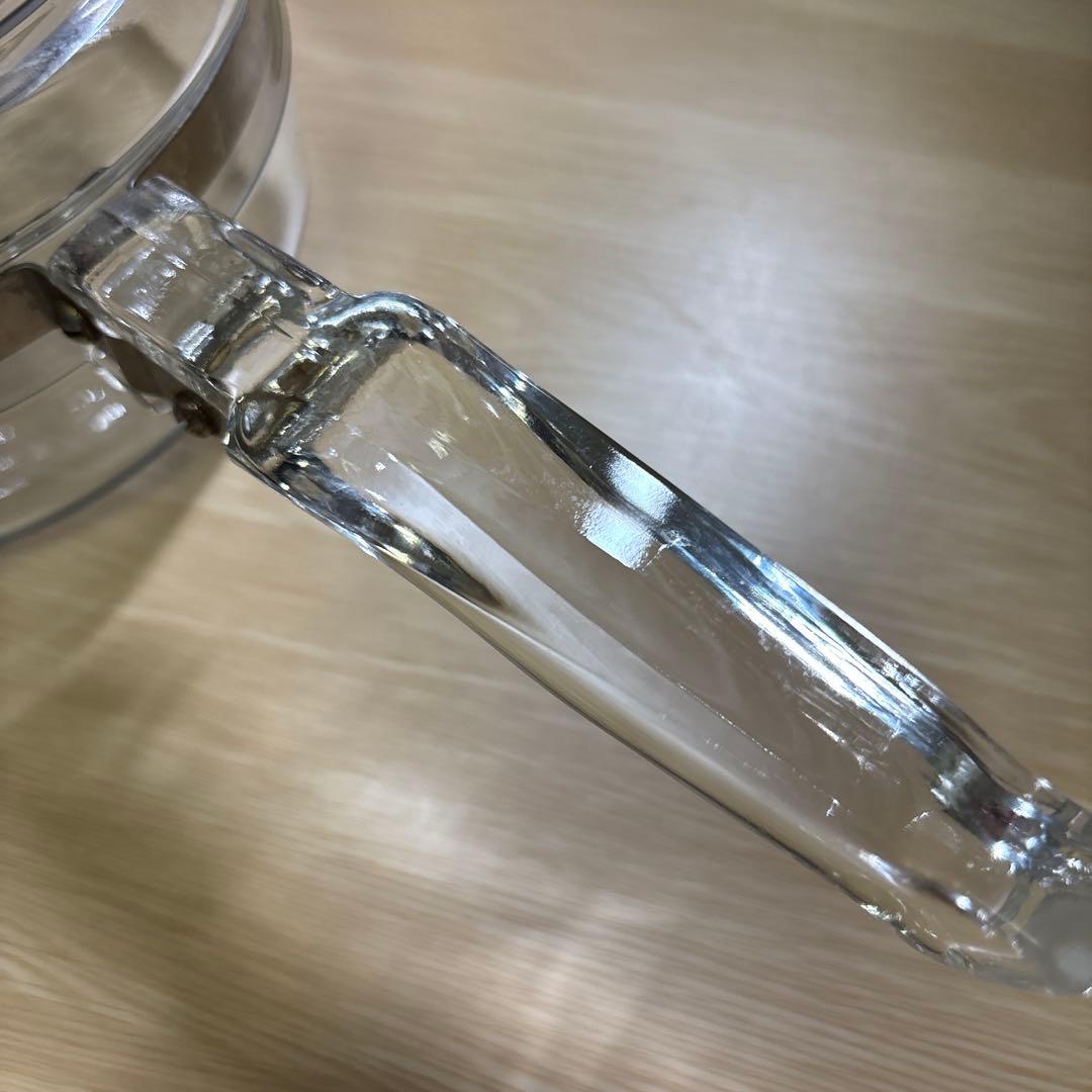 オールド　パイレックス　片手鍋　耐熱ガラス　ビンテージ　アメリカ製