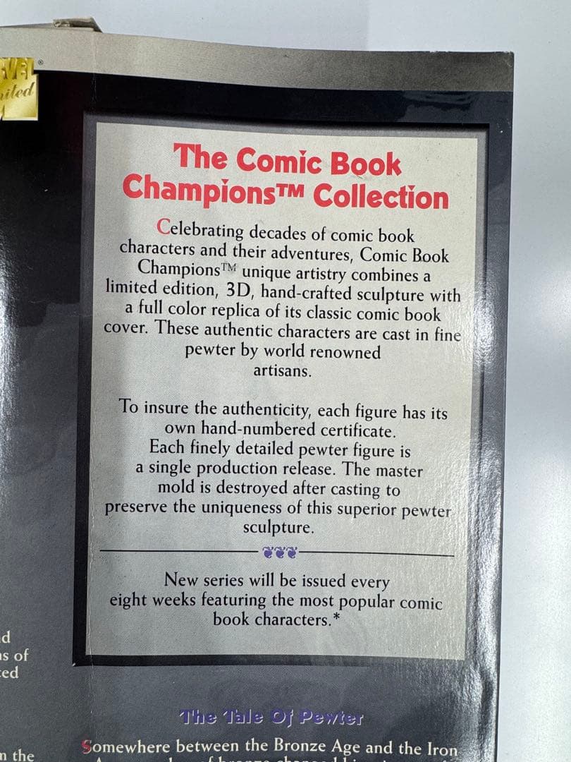 限定版スパイダーマン・ピューター・コミック・チャンピオンズ・フィギュア