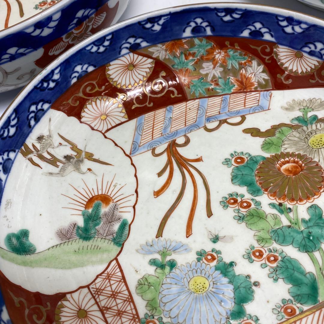 古伊万里　特大　三ッ鉢　直径30/27.5/24cm 東K7-1130②