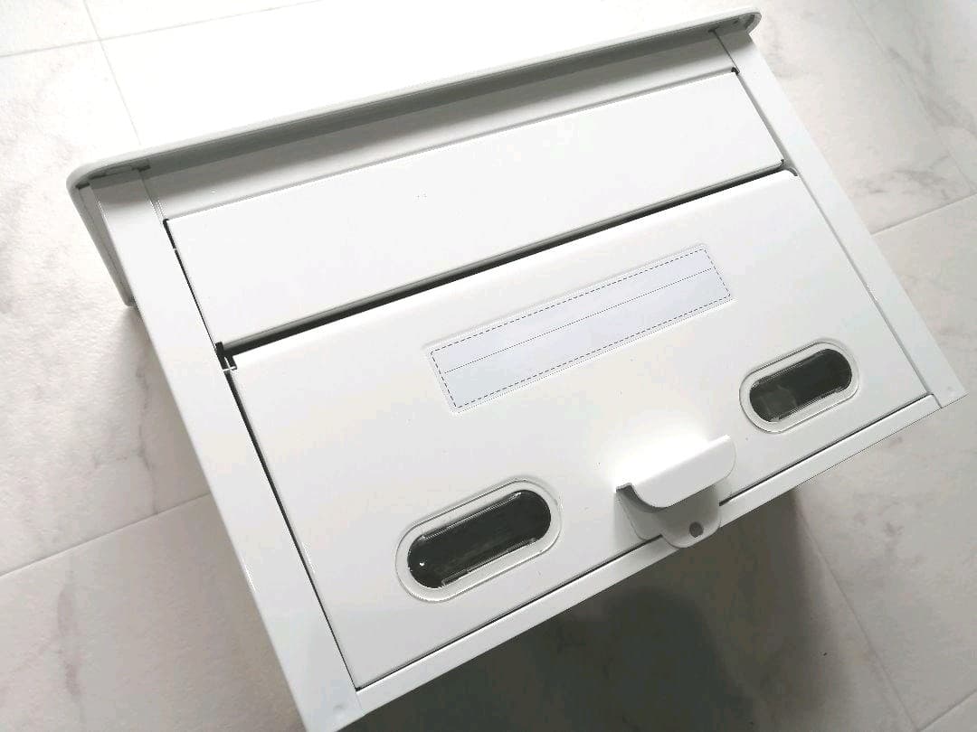 美品 郵便受け ポスト A4 ホワイト 白
