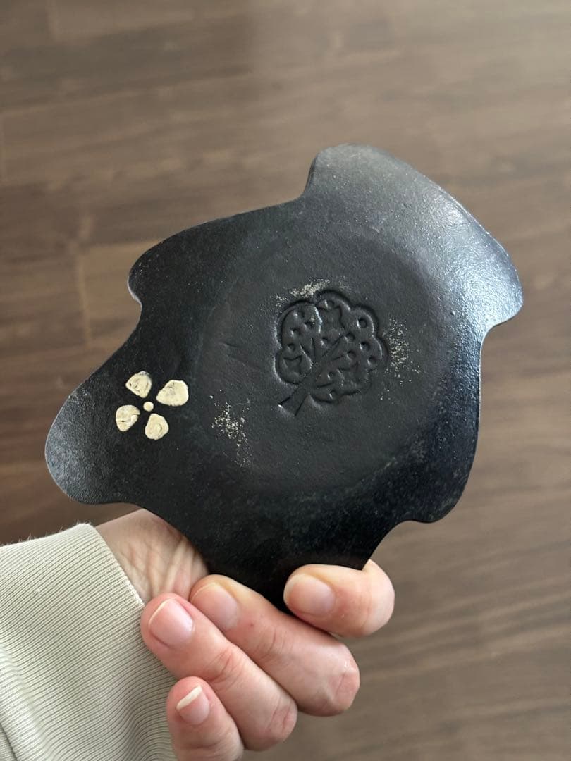 作家さんの器　高須愛子　陶器　グラタン皿　くま皿黒　合計4点　売り切れ品